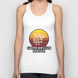 Game Design Major Colorful Sunset College Student Graphic Unisex Tank Top