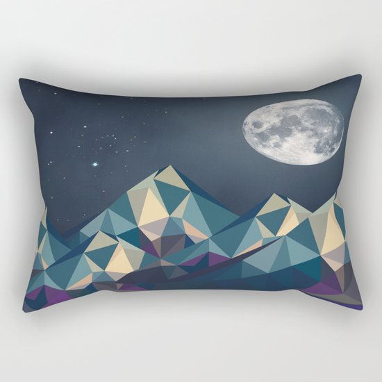 Night Mountains No. 1 Rectangular Pillow