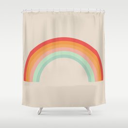 Vintage Rainbow Shower Curtain