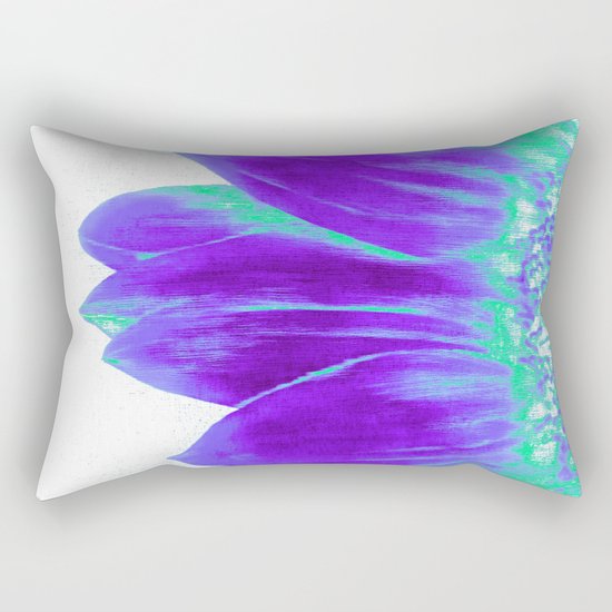 Sunflower Bright Violet & Mint Green Rectangular Pillow