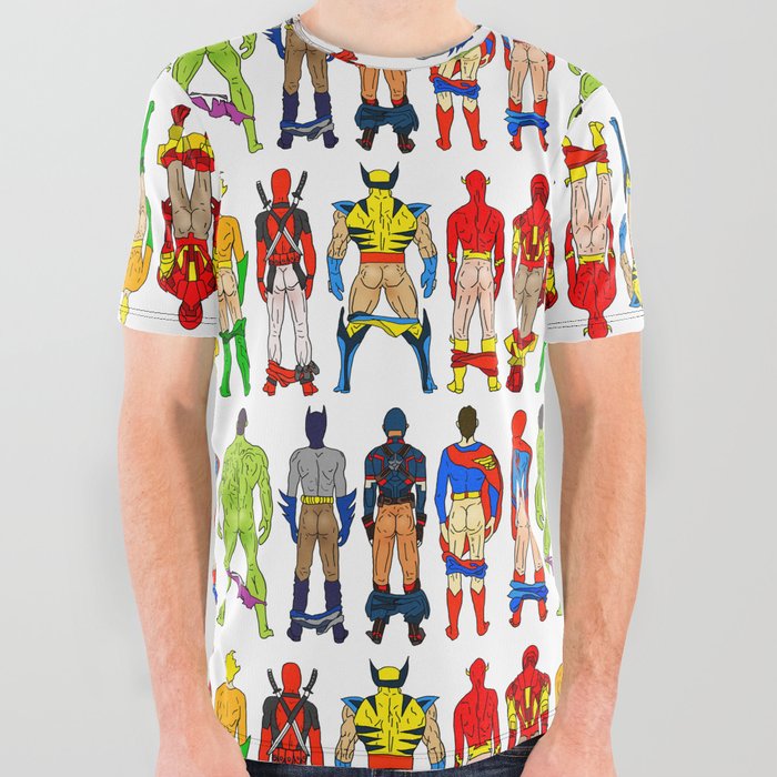superhero graphic tees
