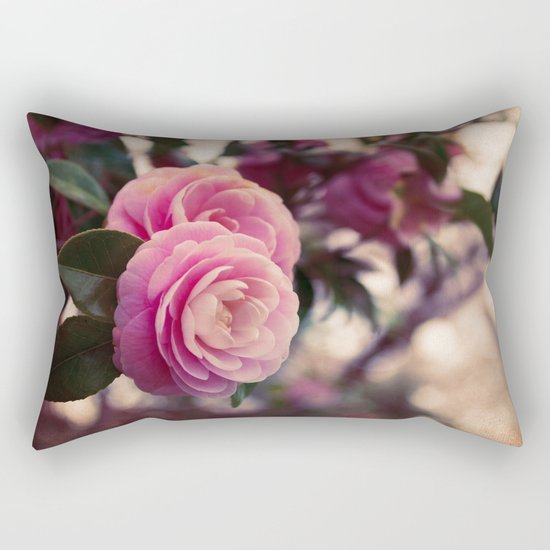 Pink camellia Rectangular Pillow
