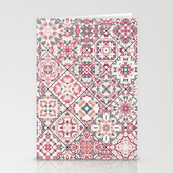 Mediterranean Decorative Tile Print VIII Stationery Cards