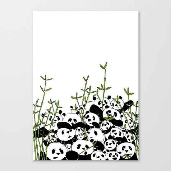 A Pandemonium of Pandas Canvas Print