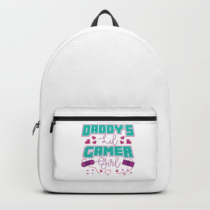 Typical Gamer Girl Gaming Controller Nerdy Gift Backpack by Pubi