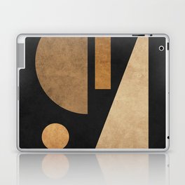 Geometric Harmony Black 02 - Minimal Abstract Laptop & iPad Skin