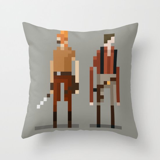 Brains and Brawn Throw Pillow