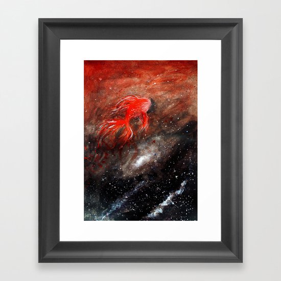 goldfish cosmos Framed Art Print