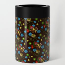 Pattern with fish. Can Cooler