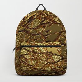 Luxury gold texture. Backpack