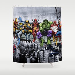 Superhero Shower Curtains Society6