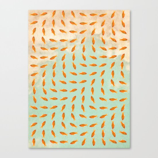 Goldfish Pattern Canvas Print