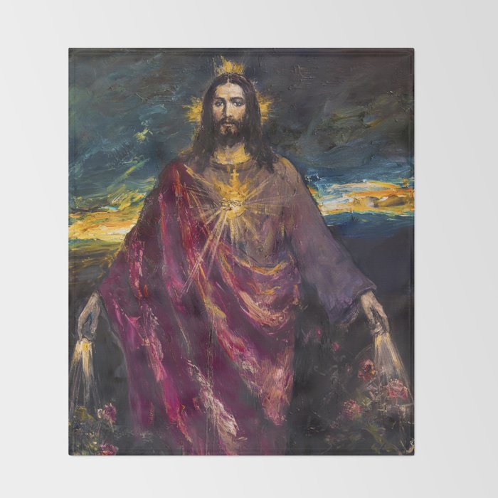 THE LIGHT OF THE WORLD Throw Blanket