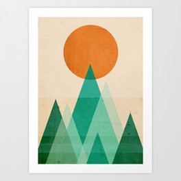 No mountains high enough Art Print