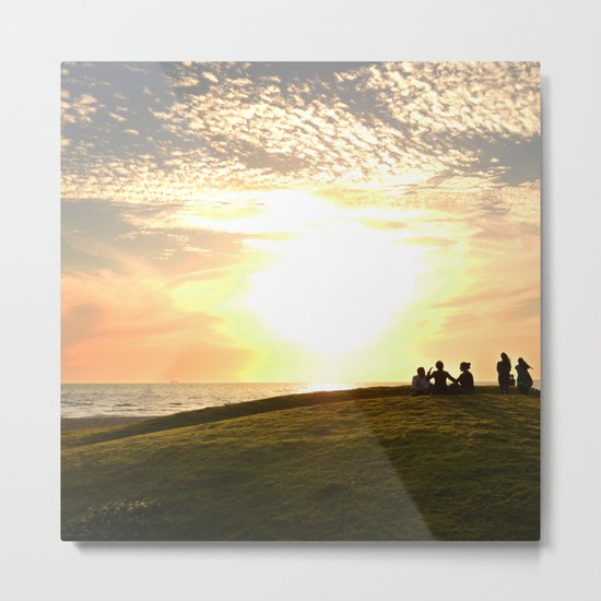 St Kilda Sunset Metal Print
