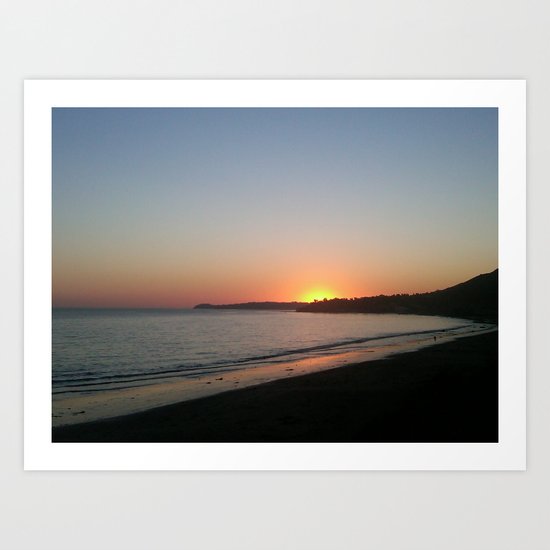 Malibu Sunset Art Print