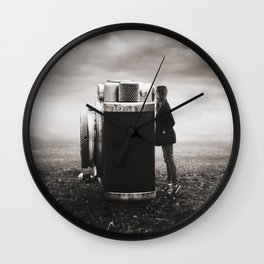 Looking Through Time Wall Clock