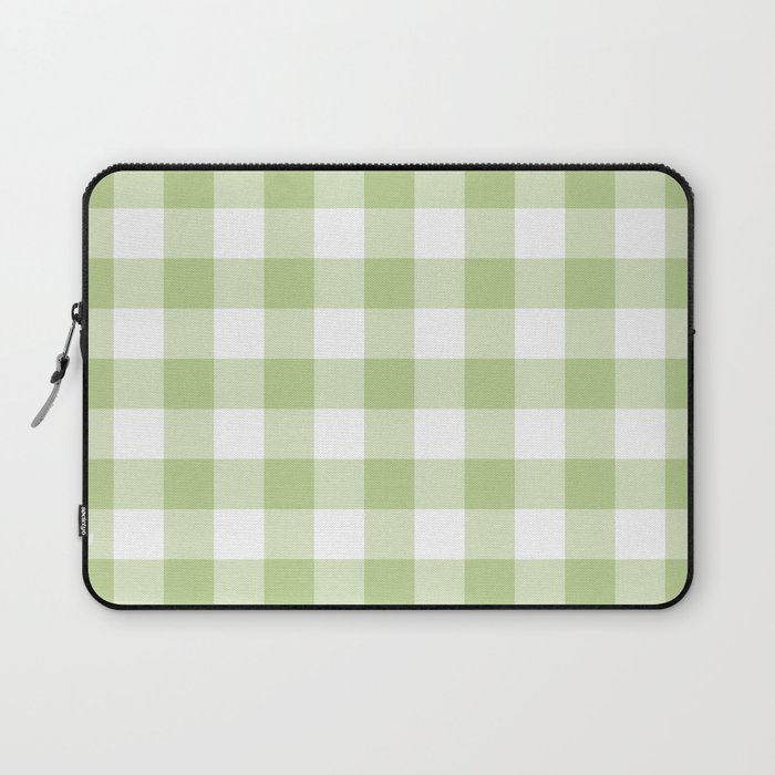Classic Check - celery green Laptop Sleeve