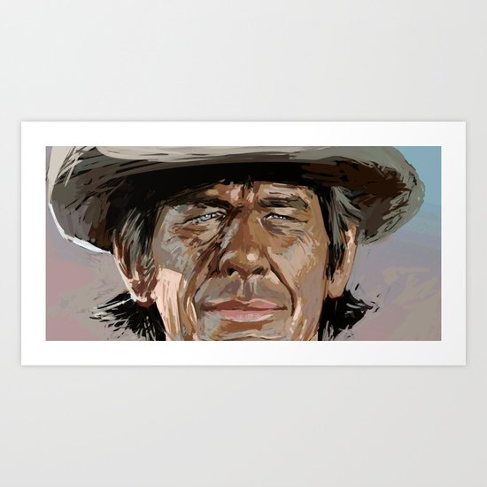 Harmonica Man Art Print