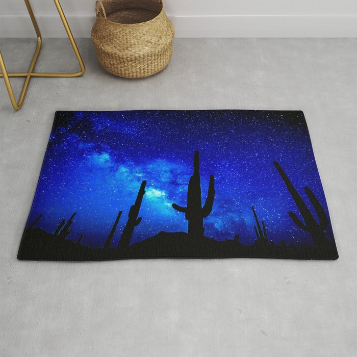 The Milky Way Blue Rug