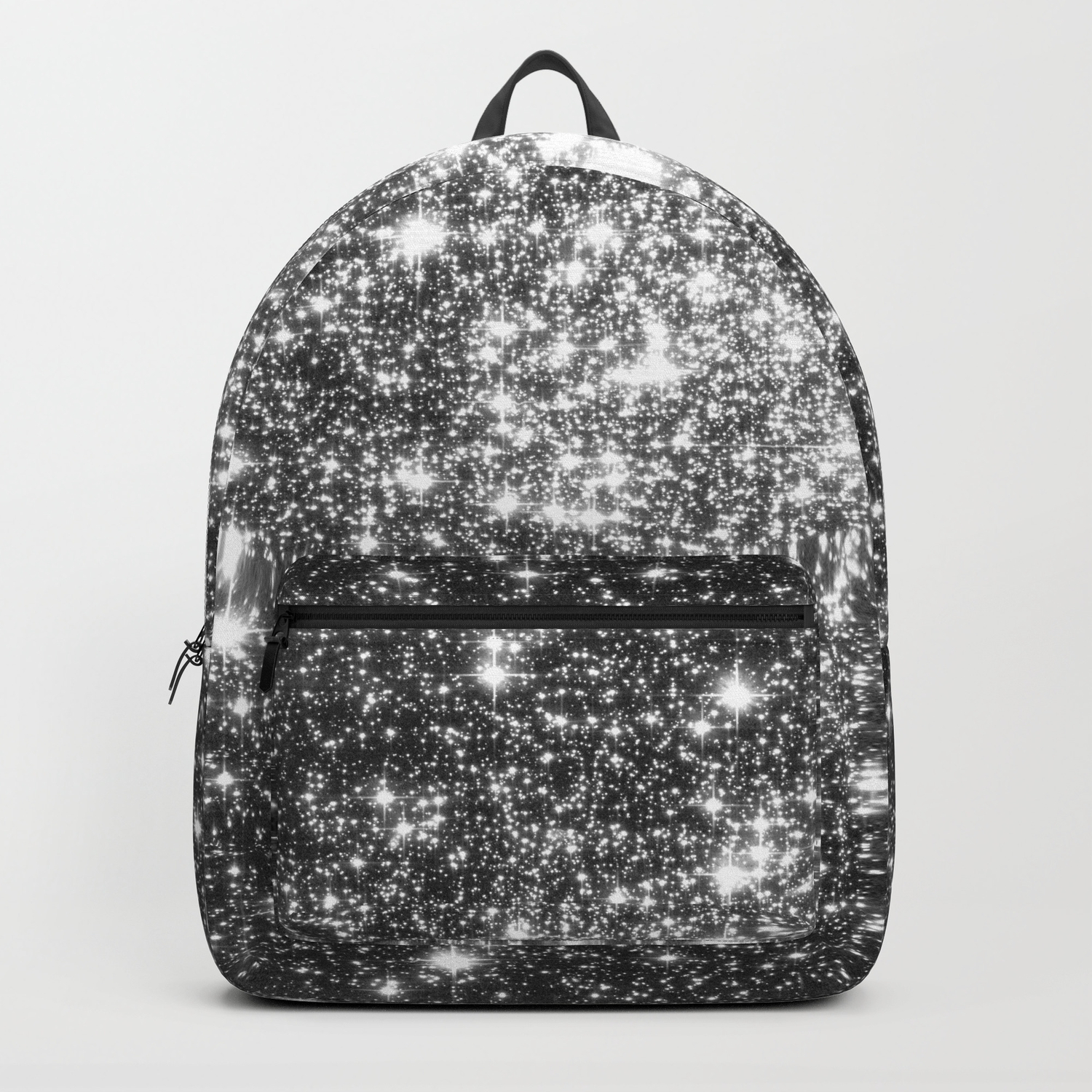 Black Slate Sparkle Stars Backpack by
