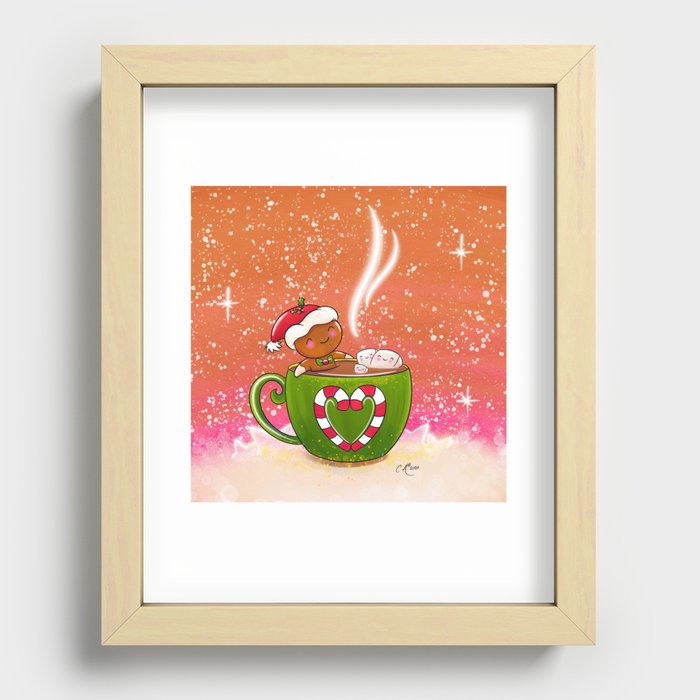 It's hot chocolate time  Recessed Framed Print