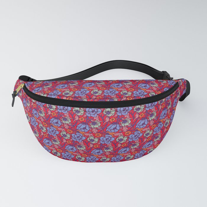 Red and blue Fanny Pack