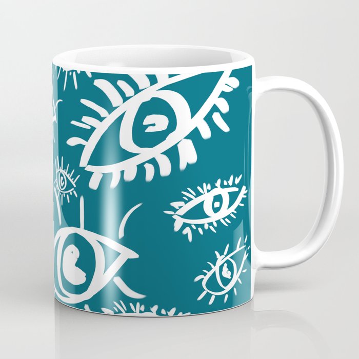 EYES - petrol Coffee Mug