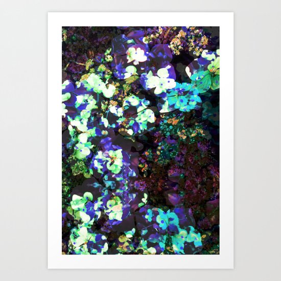 FLORAL WATERS Art Print