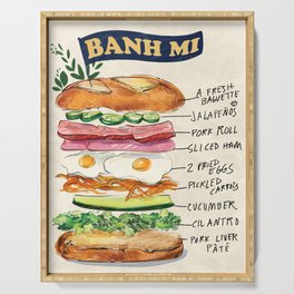 Banh Mi Sandwich Recipe Serving Tray