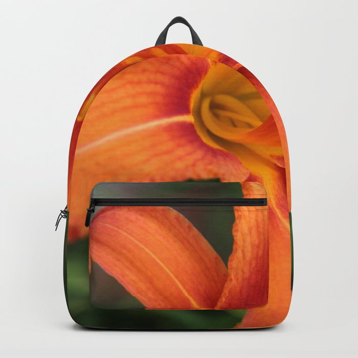 Orange Day Lily Backpack