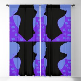 Woman At The Meadow Vintage Dark Style Pattern 34 Blackout Curtain