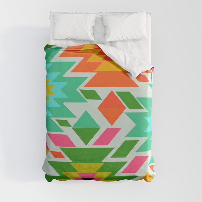 Ethnic with a tropical summer vibe Duvet Cover