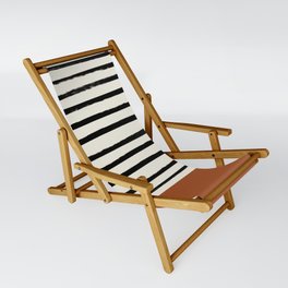 Burnt Orange x Stripes Sling Chair | Orange, Fall, Autumn, Stripes, Gift, Pattern, Modern, Curated, Texas, Seasonal 