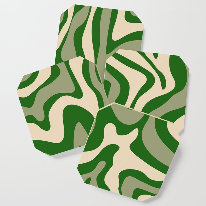 26 Abstract Swirl Shapes 220711 Valourine Digital Design Coaster