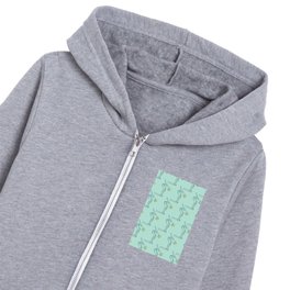 Mid-century dive pattern Kids Zip Hoodie