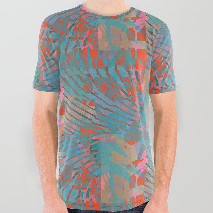 Coral Tides All Over Graphic Tee