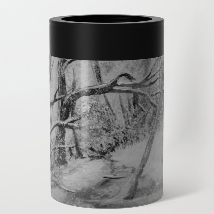 Snowy River Bed Black and White Can Cooler