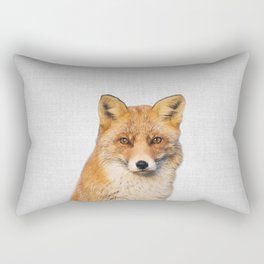 Fox - Colorful Rectangular Pillow