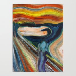 The Scream after Munch Poster