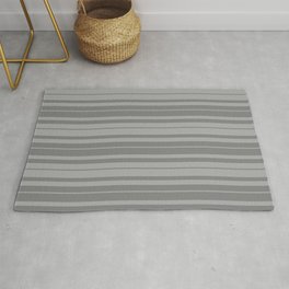[ Thumbnail: Dark Gray and Grey Colored Lined/Striped Pattern Rug ]