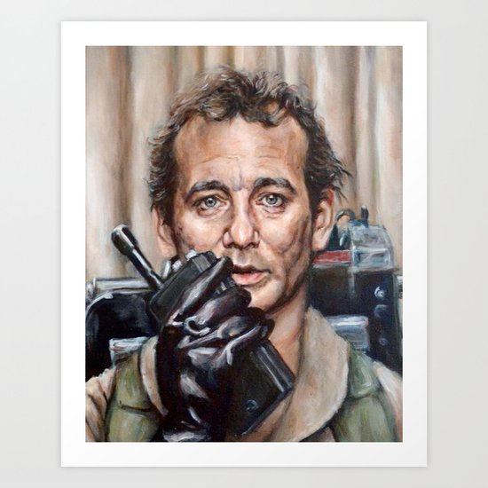 Bill Murray / Ghostbusters / Peter Venkman / Close-Up Art Print