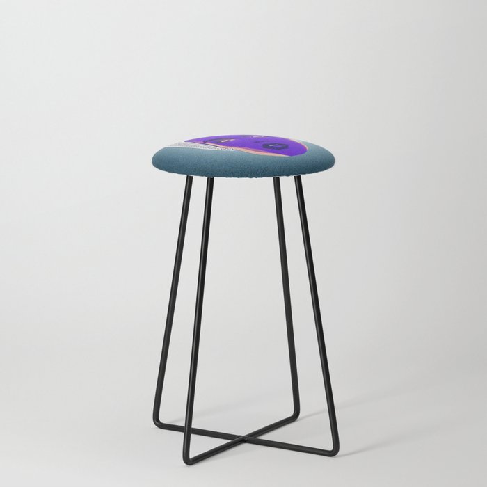 I look at you and fall in love with you. n. 1 (black)  Counter Stool