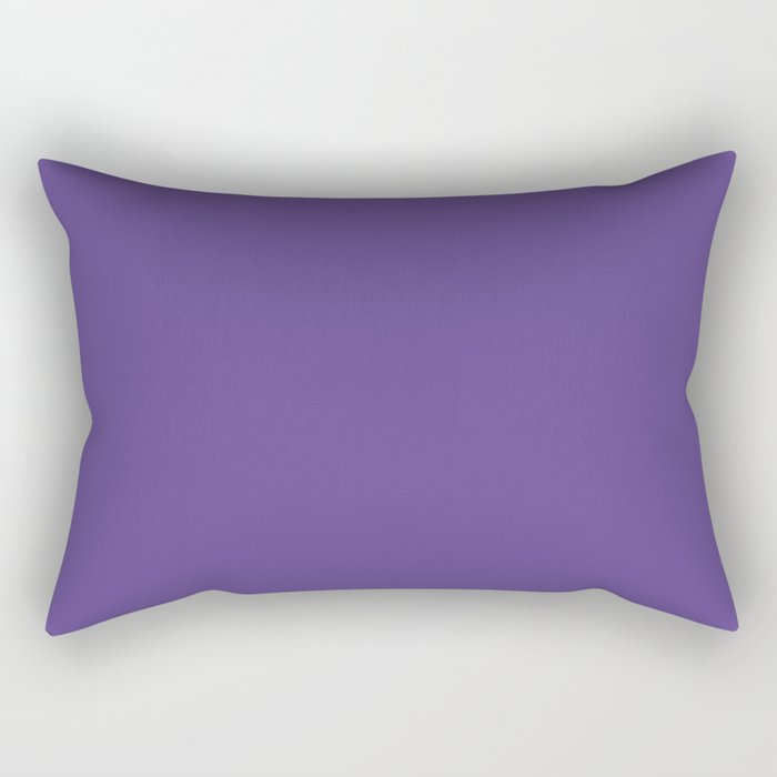 Solid Ultra Violet pantone Rectangular Pillow