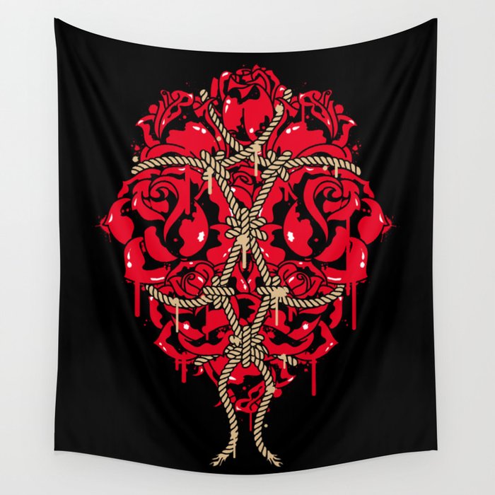 BOUND ROSES Wall Tapestry