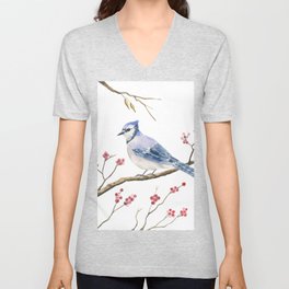 Blue Jay  V Neck T Shirt