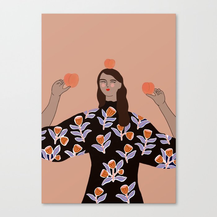 Peach Lady Canvas Print