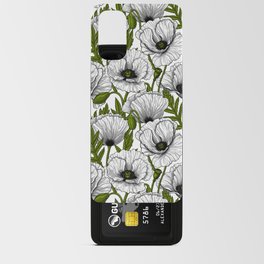 White poppy garden Android Card Case