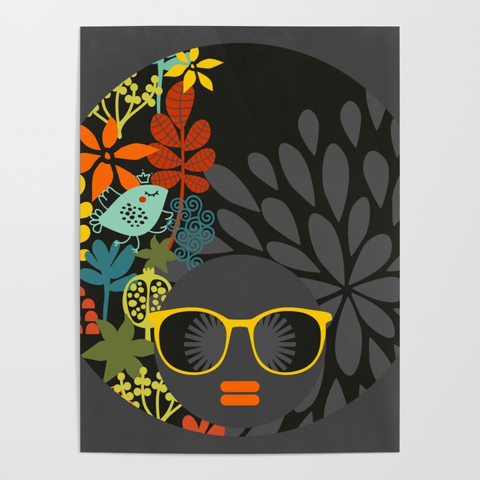 Afro Diva : Sophisticated Lady Gray Poster By Beautifully Black By ...
