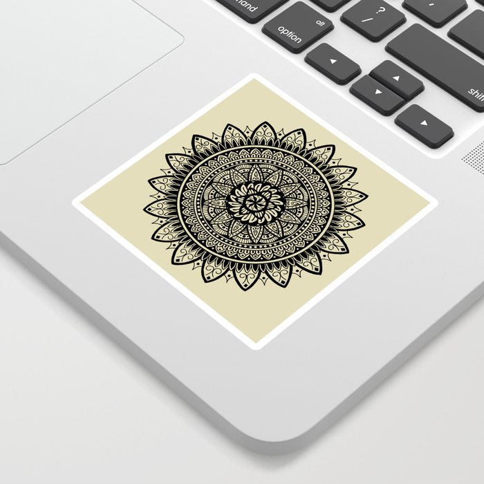 Sapphorica Creations- Sunflower Mandala- Color  Sticker